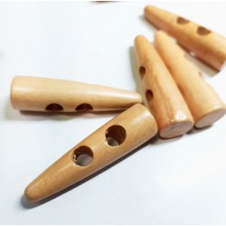 Wooden  button- horn, 50x13mm