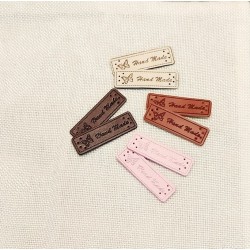 Eco-leather tags...