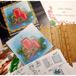 Embroidery kit on paper,...