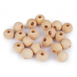 Wooden Beads, 15mm, 10pcs