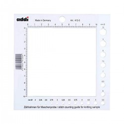 Ruler for knitting patterns