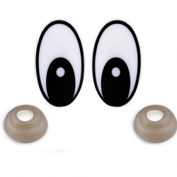 Toy eyes, 19x29mm, 1 pair
