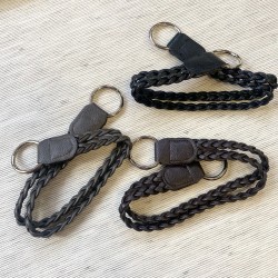 Faux leather bag handle...