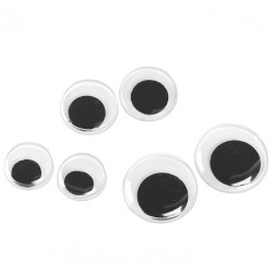 Self-adhesive toy eyes, 6pcs.