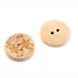 Wooden button, 20mm