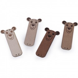 Sew-on eco-leather tag,...