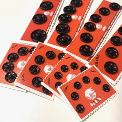 Sew-on press studs, 7-20.9mm