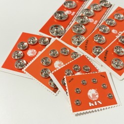 Sew-on press studs, 5-20.9mm