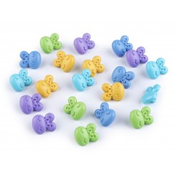 Plastic button - bunny, 16mm