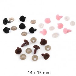 Velvet nose, 14x15mm