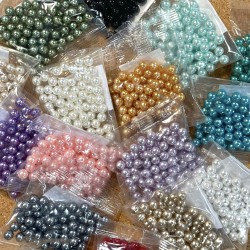 Plastmasas pērlītes, 8mm