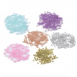 Plastmasas pērlītes, 3mm