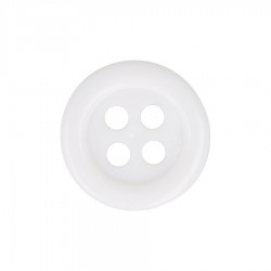 Balta veļas poga, 12mm