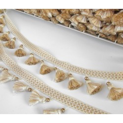 Decorative fringe PEARL, 20 cm
