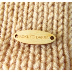Wooden tag "Roku darbs", 5pcs.