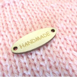 Wooden tag "Handmade", 5pcs.