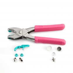 Pliers for pressing snaps...