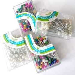 Push pins with plastic...