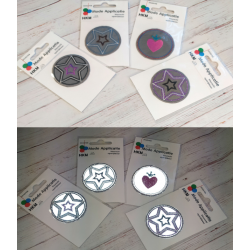 Reflective applique, round,...