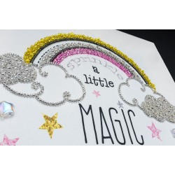 Bead embroidery kit, 25x25cm